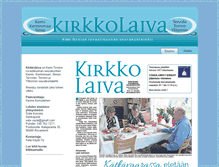Tablet Screenshot of kirkkolaiva-lehti.fi